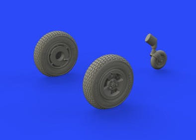 (SO) 1/48 Eduard Spitfire Mk XIV Wheels 3-Spoke for AIR (Resin)