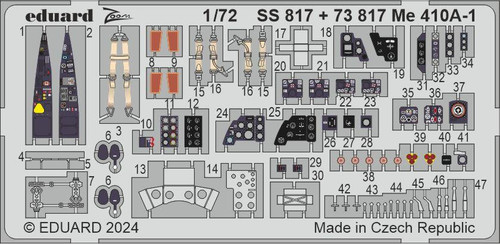 (SO) 1/72 Eduard Me 410A-1 73817 Photo etched set