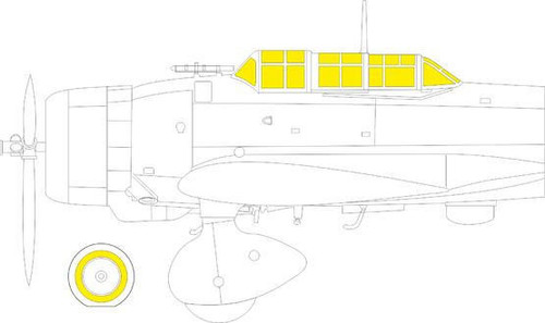 (SO) 1/48 Eduard Mask D3A1 Val TFace for Hasegawa