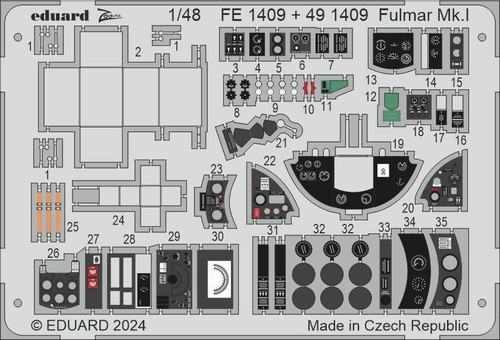 (SO) 1/48 Eduard Fulmar Mk.I Photo etched set
