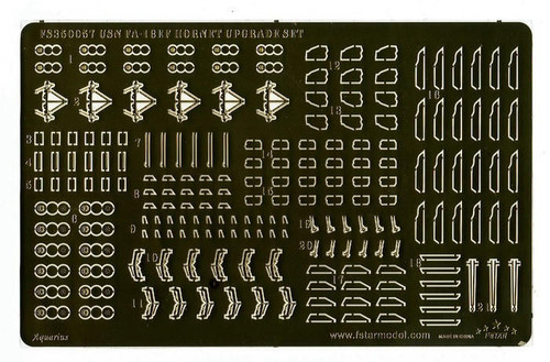 (SO) 1/350 Five Star Models USN F/A-18E/F Hornet Upgrade set for Trumpeter (for 6 set)