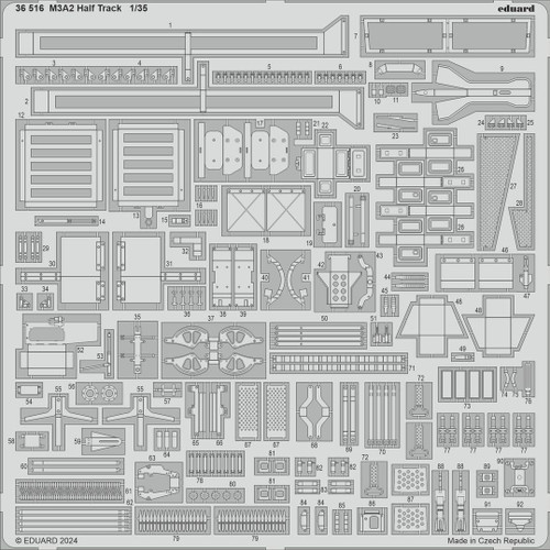 (SO) 1/35 Eduard M3A2 Half Track Photo etched set