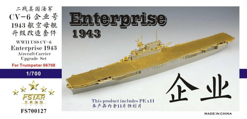 (SO) 1/700 Five Star WWII USS Enterprise CV-6 1943 Aircraft Carrier Upgrade Set (for TRP6708)