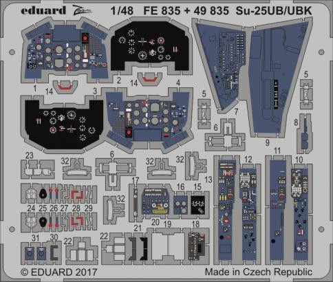 (SO) 1/48 Eduard Su-25UB/UBK for Smer
