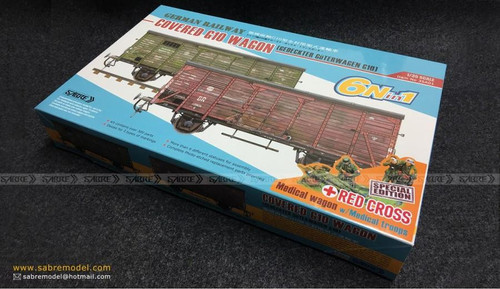 (SO) 1/35 Sabre Model German COVERED G10 WAGON Red Cross Special Edition