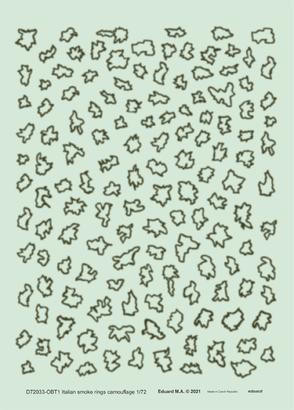 (SO) 1/72 Eduard Decal Italian smoke rings camouflage
