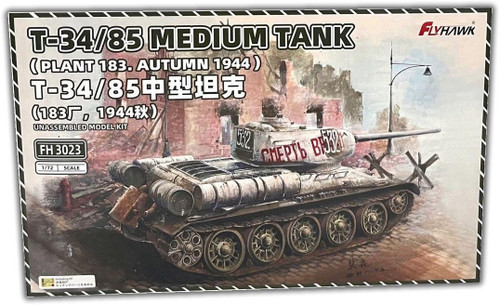 (SO) 1/72 Flyhawk T-34/85 Medium Tank 1944 Plastic Model Kit