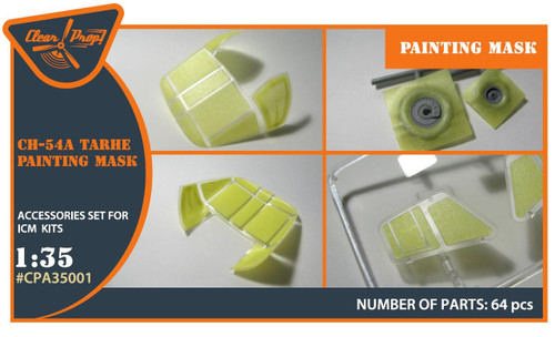 (SO) 1/35 Clear Prop CH-54 painting mask (ICM kit 53054)