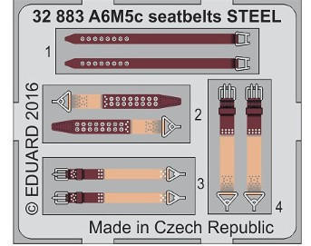 (SO) 1/32 Eduard Seatbelts A-6M5c Steel for HSG (Pre-Painted)