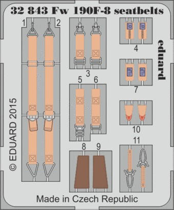 (SO) 1/32 Eduard Seatbelts Fw190F8 for RMG (Pre-Painted)