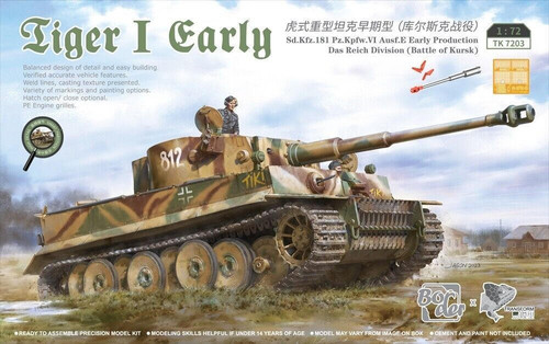 (SO) 1/72 Border Model Tiger I Early Battle of Kursk Plastic Model Kit