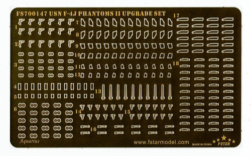 (SO) 1/700 Five Star Models Scale Usn F-4J Phantoms Ii Upgrade Set For Trumpeter
