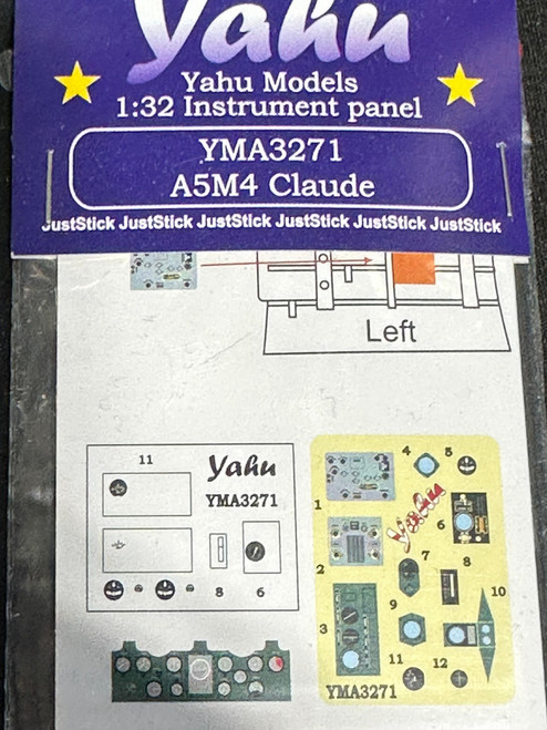 (SO) 1/32 Yahu Instrumental Panel for A5M4 Claude