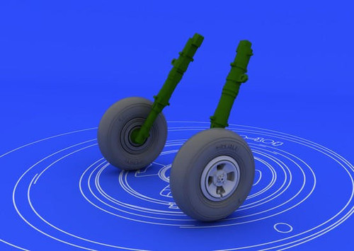 (SO) 1/48 Eduard Spitfire Wheels 4-Spoke for EDU (Resin)