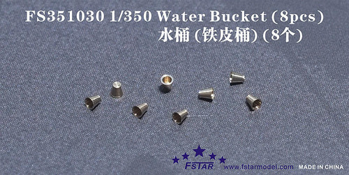 (SO) 1/350 Five Star Water Buckets (x8)