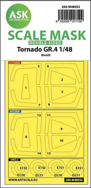 (SO) 1/48 Art Scale Tornado GR.4 double-sided express mask for Revell/Eduard