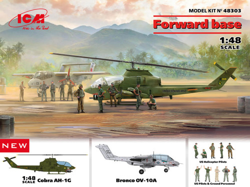 (SO) 1/48 ICM Forward Base - Cobra, Bronco and Figures