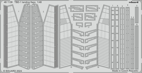 (SO) 1/48 Eduard TBD-1 landing flaps Photo etched set