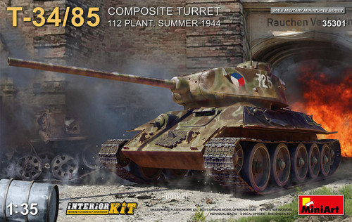 (SO) 1/35 Miniart T-34-85 Composite Turret. 112 Plant. Summer 1944 Interior Kit