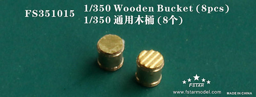 (SO) 1/350 Five Star Models Wooden Bucket (8Pcs)