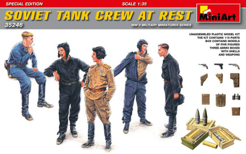 (SO) 1/35 Miniart Soviet Tank Crew at Rest.Special Edition