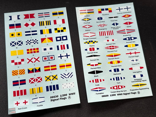 (SO) 1/200 Trumpeter USN Signal Flags
