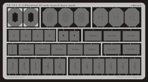 (SO) 1/32 Eduard Mask F-4 etch stencil data mask -etch