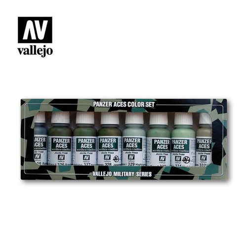 (SO) Vallejo Paint 17ml Bottle Panzer Aces Paint Set #4 Crew Uniforms