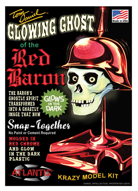 (SO) 1/4 Atlantis Tom Daniel Ghost of Red Baron Red Chrome Glow Version