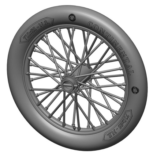 (SO) 1/48 Art Scale German 710x85 spoked wheels - 1 pair