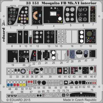 (SO) 1/32 Eduard Mosquito FB Mk.VI interior for Tamiya