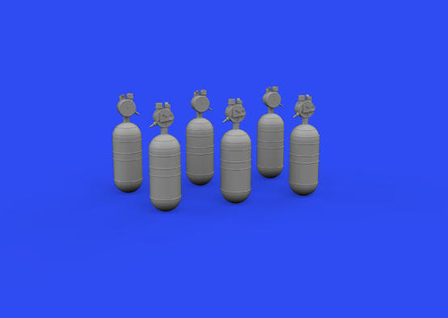 (SO) 1/48 Eduard Brassin WWII USAAF oxygen cylinder A-6 Print for