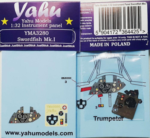 (SO) 1/32 Yahu Models Swordfish Mk.I Instrument Panel