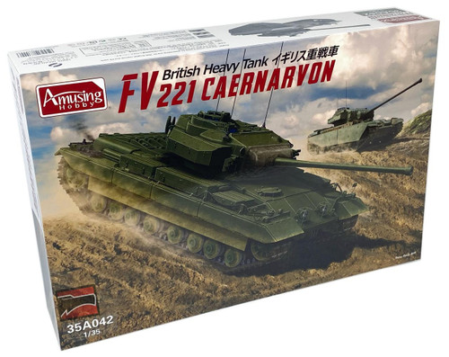 (SO) 1/35 Amusing Hobby FV221 Caernarvon British Heavy Tank Plastic Model Kit