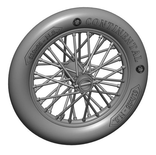 (SO) 1/32 Art Scale German 610x85 spoked wheels - 1 pair