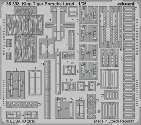 (SO) 1/35 Eduard Big Ed King Tiger Porsche for Meng