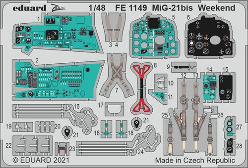 (SO) 1/48 Eduard MiG-21bis Weekend for Eduard