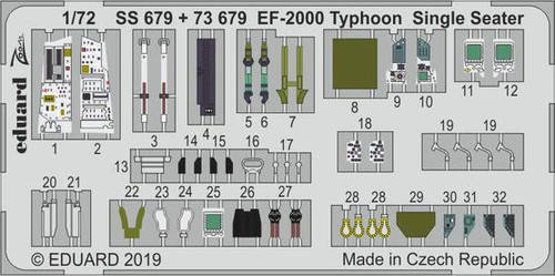(SO) 1/72 Eduard EF-2000 Typhoon Single Seater for Revell