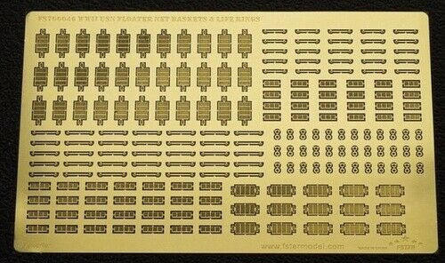 (SO) 1/700 Five Star USN Floater Net Baskets & Life Rings