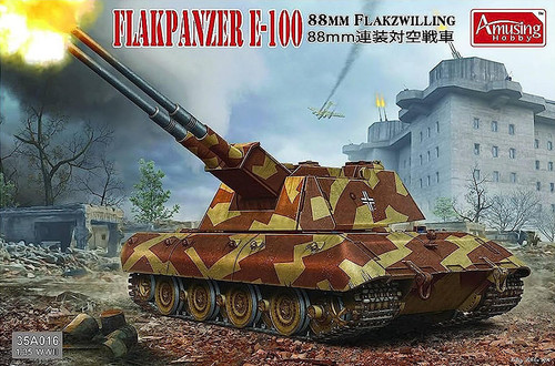 (SO) 1/35 Amusing Hobby E-100 8.8cm Flakzwilling