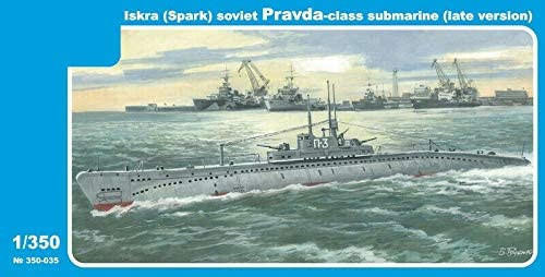 (SO) 1/350 Mikro Mir Iskra Spark Soviet Pravda Class Submarine Late Version
