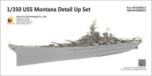 (SO) 1/350 Very Fire USS Montana BB-67 Super Detail Set