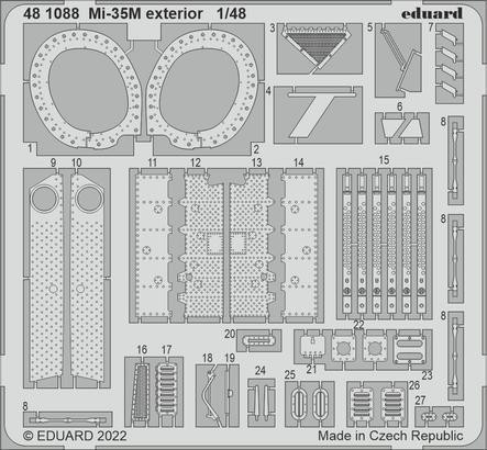 (SO) 1/48 Eduard Mi-35M exterior for Zvezda