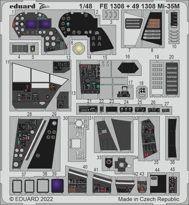 (SO) 1/48 Eduard Mi-35M interior for Zvezda