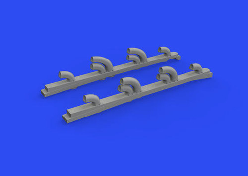 (SO) 1/32 Eduard Brassin Yak-9T exhaust stacks Print for ICM