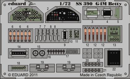 (SO) 1/72 Eduard G4M Betty for Hasegawa
