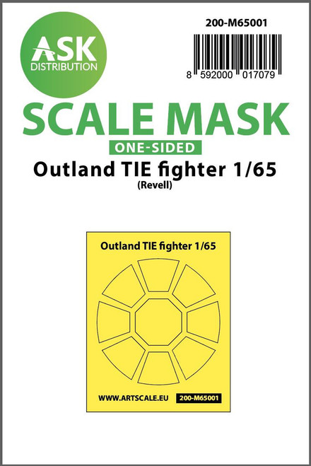 (SO) 1/65 Art Scale Outland TIE fighter one-sided painting mask for Revell