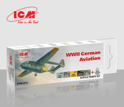 (SO) ICM Acrylic Paint Set for WWII German aviation