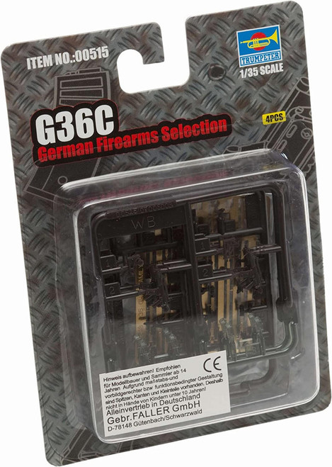 (SO) 1/35 Trumpeter Models G36C German Compact Commando Guns w/Sights (6)