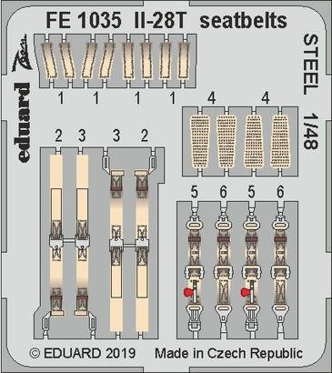(SO) 1/48 Eduard Il-28T seatbelts Steel for BOBCAT